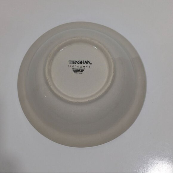 Tienshan Stoneware Teddy Bear Blue Floral Rim Childs Bowl - Picture 8 of 11